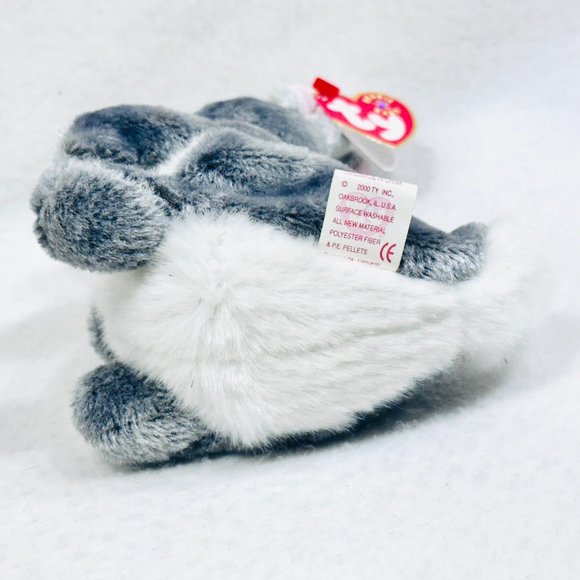 Ty Y2K Hopper Bunny Rabbit Beanie Baby w/All Tags & Heart Protector - Picture 6 of 12